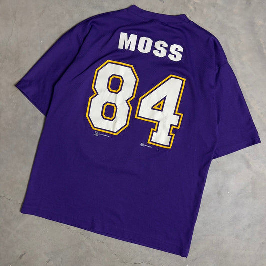 Vintage Sport Attack Mens L Purple Randy Moss Vikings Jersey