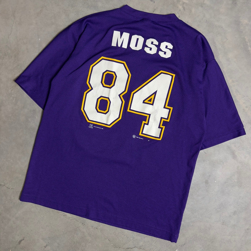 Vintage Sport Attack Mens L Purple Randy Moss Vikings Jersey