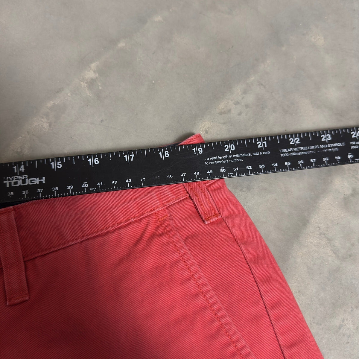 Nautica The Deck Short Mens 40 Red Cotton Chino Baggy Preppy