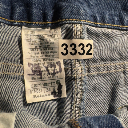 Carhartt Relaxed Fit Jeans Mens 34x29  Baggy B17-DST