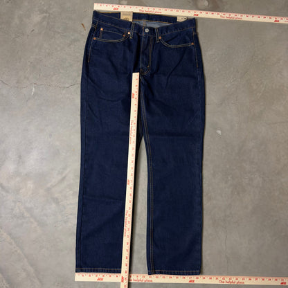 NWT Levi's 514 Mens Straight Jeans W34 L30 Dark Wash