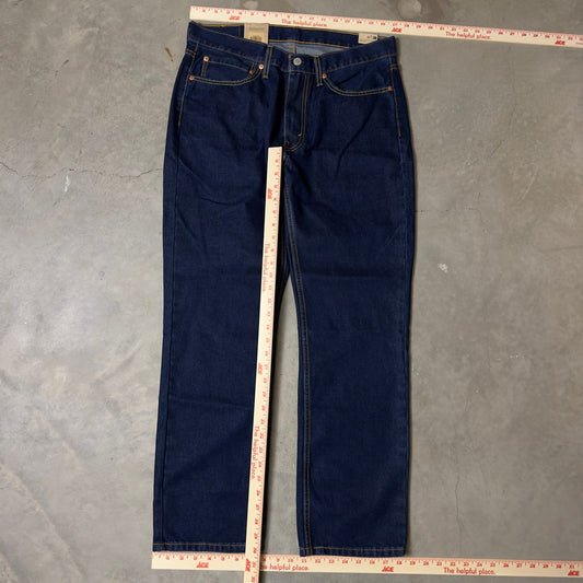 NWT Levi's 514 Mens Straight Jeans W34 L30 Dark Wash