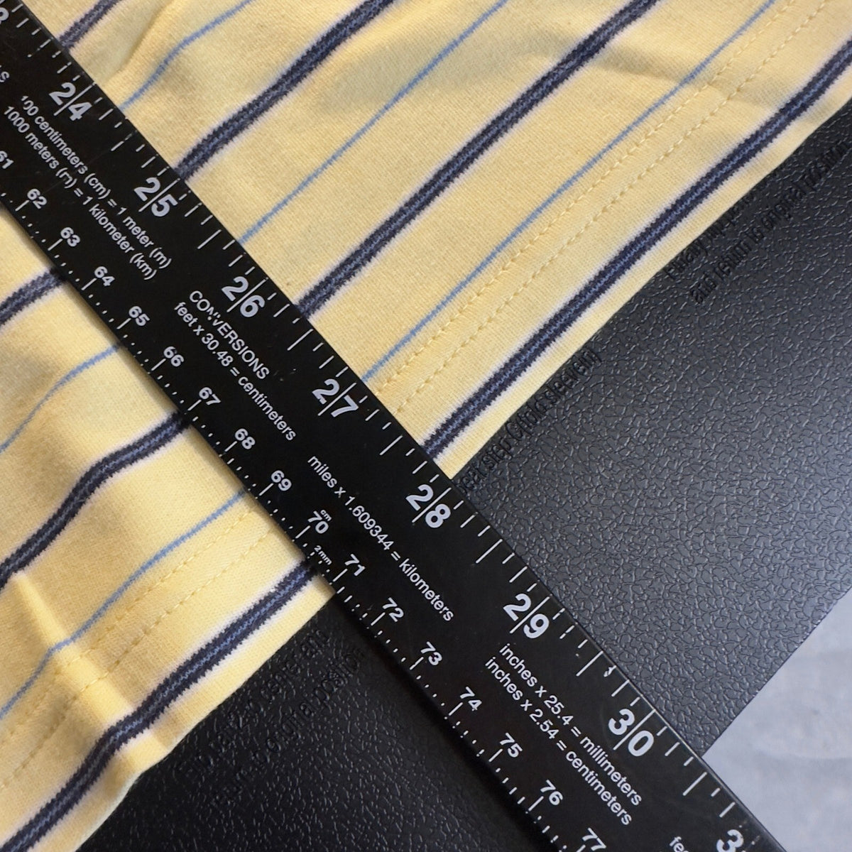 Eddie Bauer Striped Pima Cotton Polo Shirt Mens XL Yellow