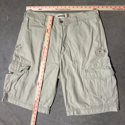 Levi's Workwear Cargo Shorts Mens 36 Tan Baggy Gorpcore