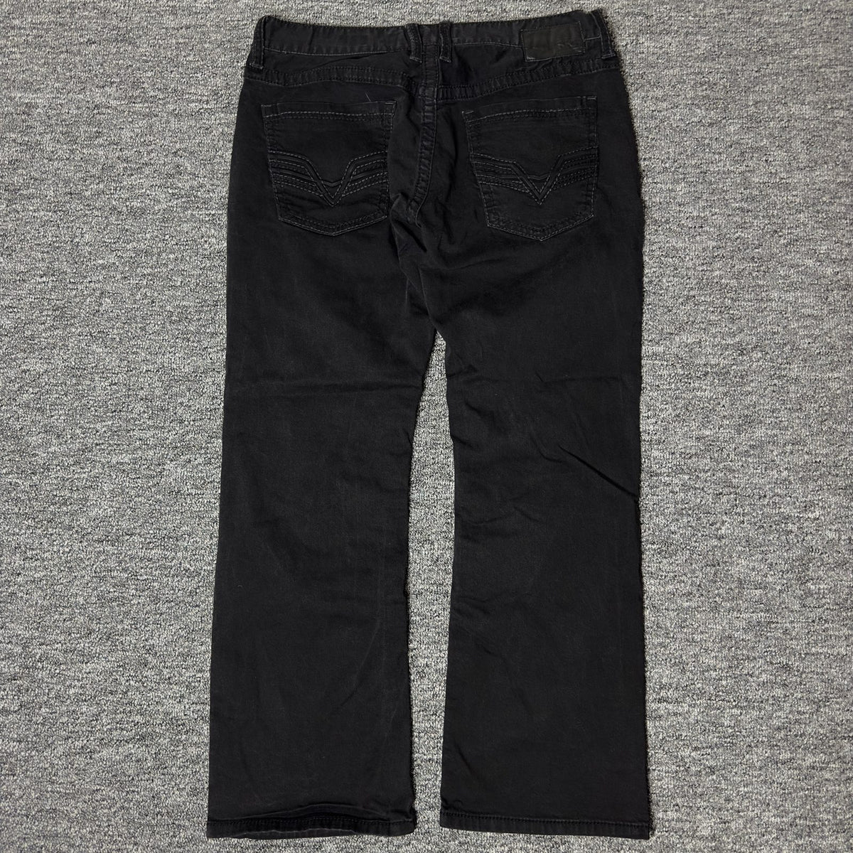 BKE Carter Mens Jeans 34S Black Wash Straight Classic Y2K
