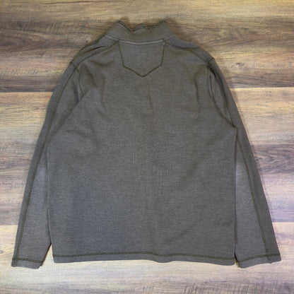 Eddie Bauer Men 2XL Quarter Zip Pullover Ribbed Sweater