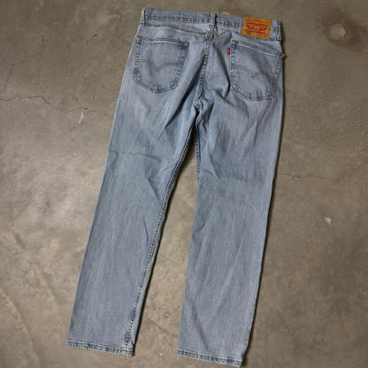 Levi's 505 Regular Jeans Mens 34x29 Light Wash Classic