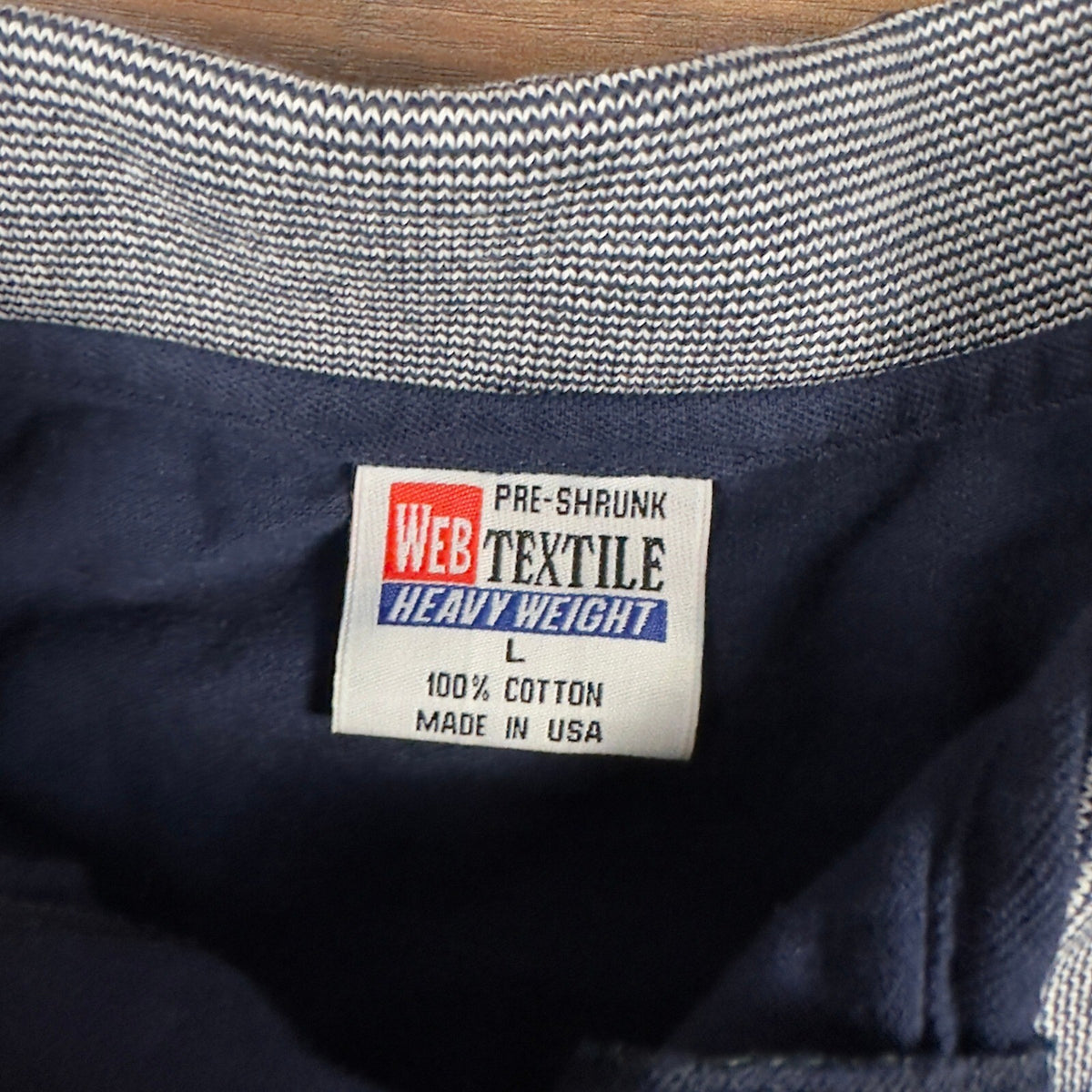 Vintage New Orleans French Quarter Polo Mens L Navy Blue