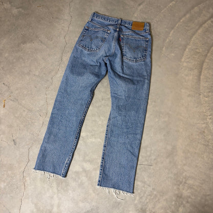 Levis Premium 501 Original Fit Straight Jeans Women 25 Big E