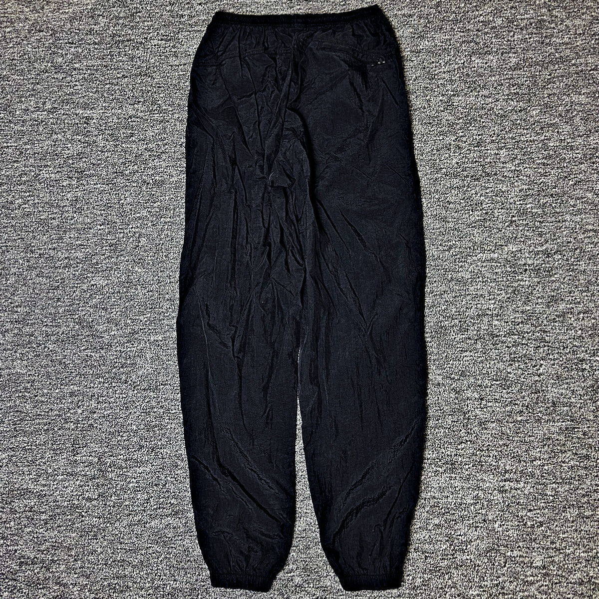 Nike Nylon Track Pants Mens M Black Cuffed Baggy