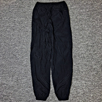Nike Nylon Track Pants Mens M Black Cuffed Baggy