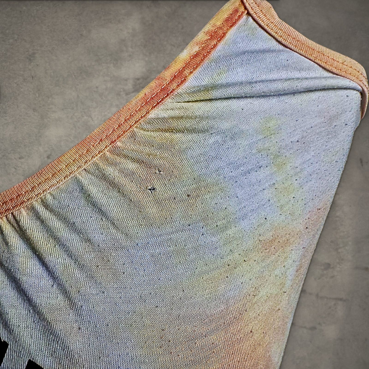 Vanity Sunset Graphic Cami Tank Womens M Tie Dye Orange