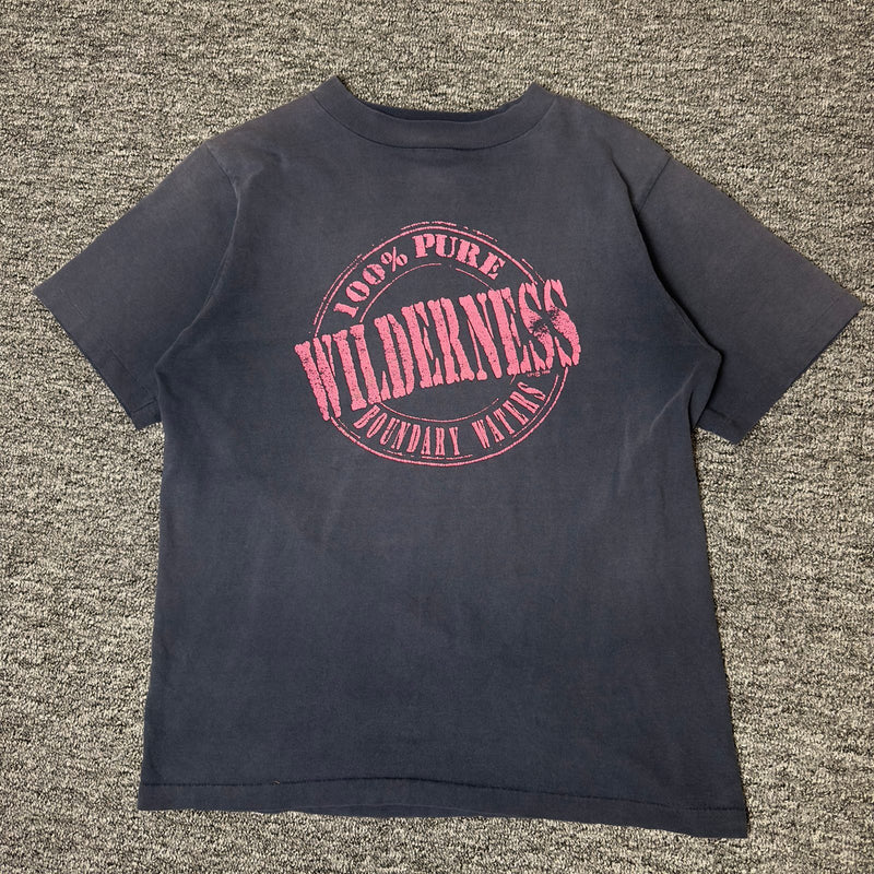 Alore Wilderness Boundary Waters Tee Mens Large Navy Outdoor
