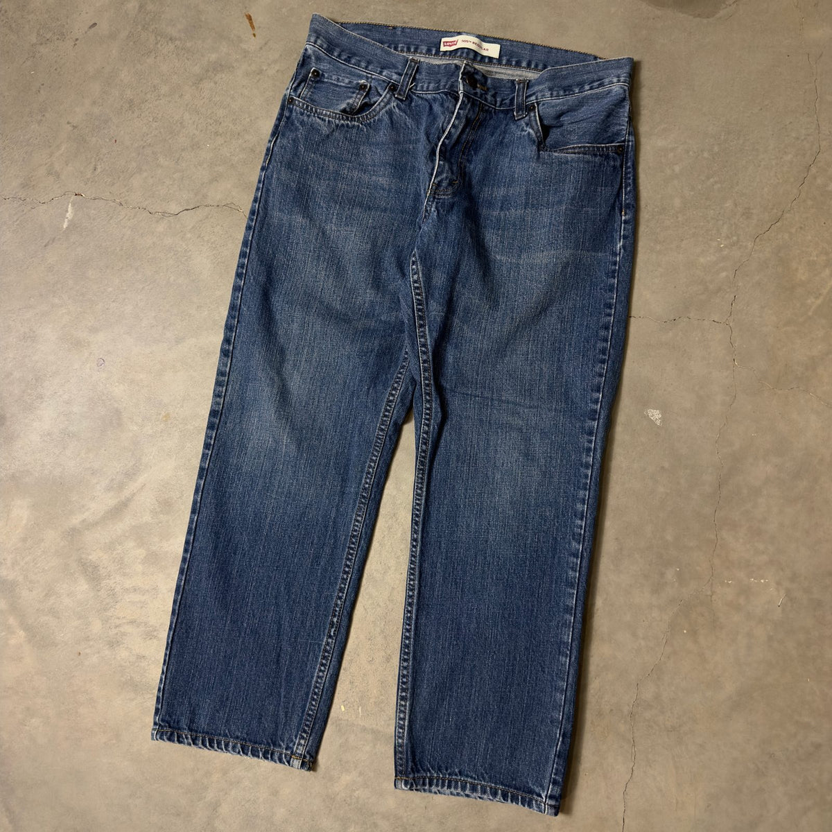 Levi's 505 Regular Jeans Boys 14 Husky 33x28 Medium Blue