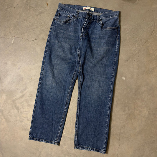 Levi's 505 Regular Jeans Boys 14 Husky 33x28 Medium Blue