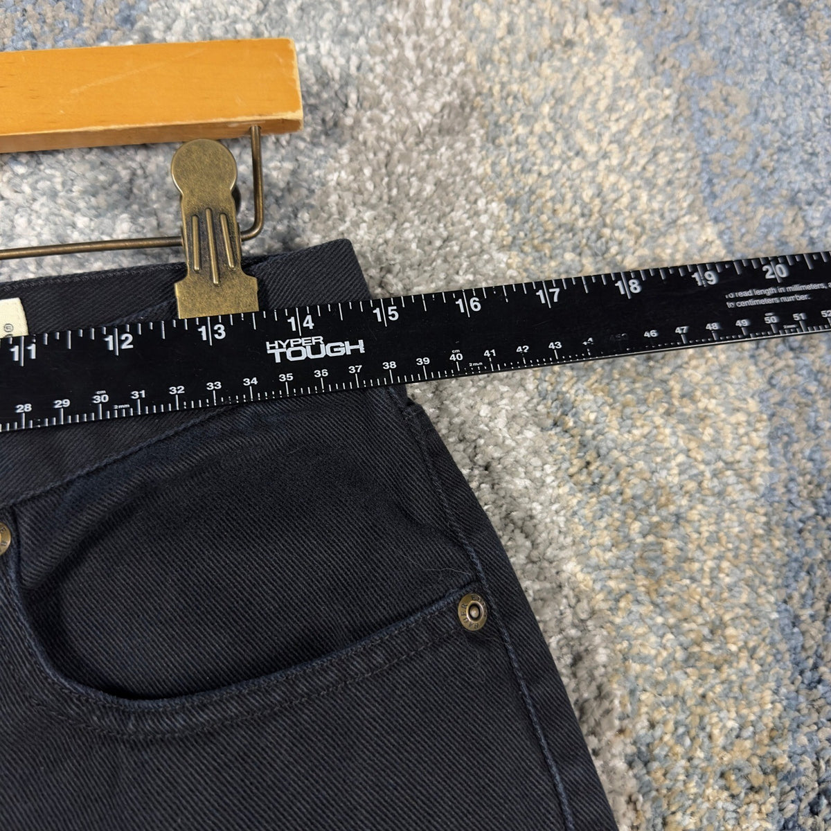 Vintage Eddie Bauer Straight Jeans Womens 12 Black High Rise