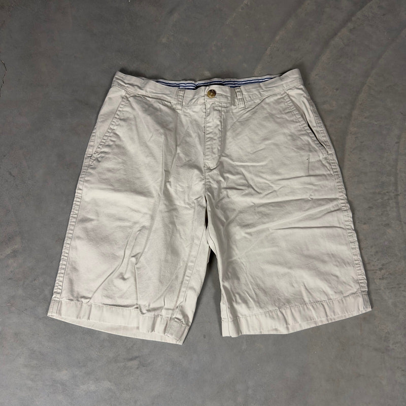 Tommy Hilfiger Chino Shorts Mens 34 Tan Beige Flat Front