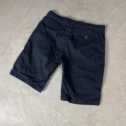 Free Planet Chino Shorts Mens 34 Navy Blue Cotton Stretch