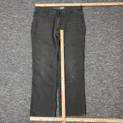 Carhartt Relaxed Fit Pants Mens 36x30 Gray Baggy Workwear