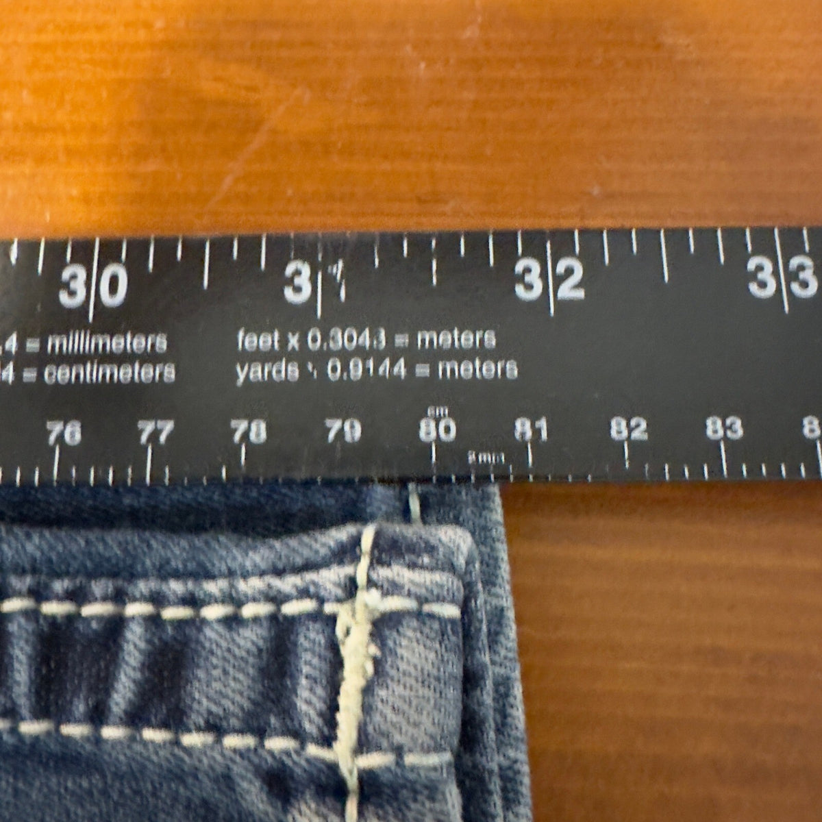 Vigoss Heritage Straight Jeans Womens 10 Blue Embellished