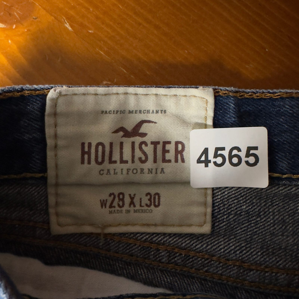 Y2K Hollister Slim Straight Jeans Mens 29x30 Med Wash