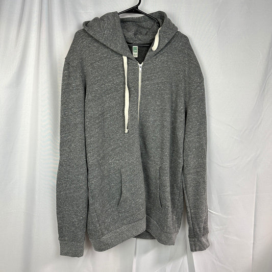 NWT Royal Apparel Mens 2X Zip Hoodie Gray Eco-Friendly