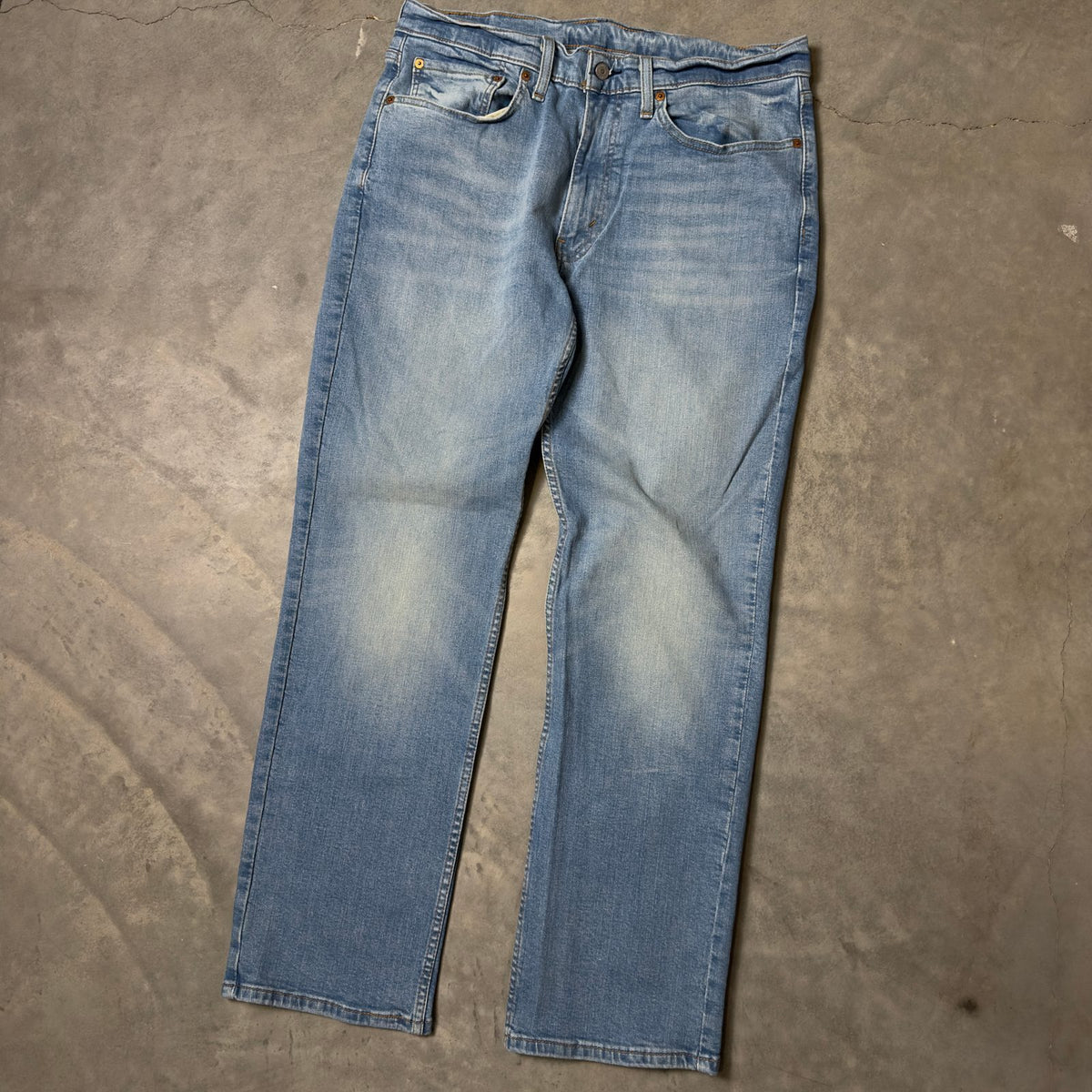 Levi's Straight Leg Jeans Mens 34x32 Light Wash Red Tab
