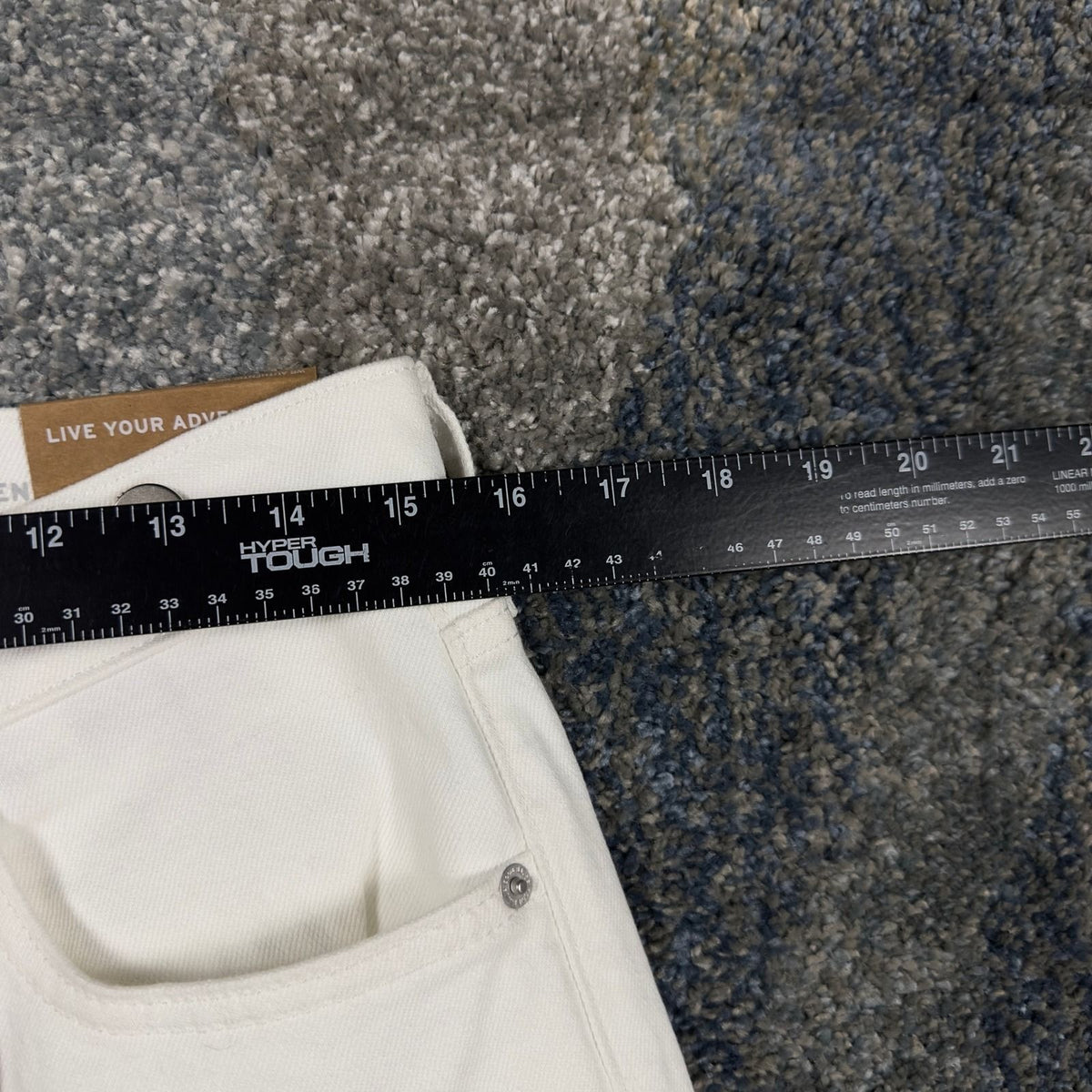 NWT Eddie Bauer Voyager Straight Crop Jeans Womens 10 White