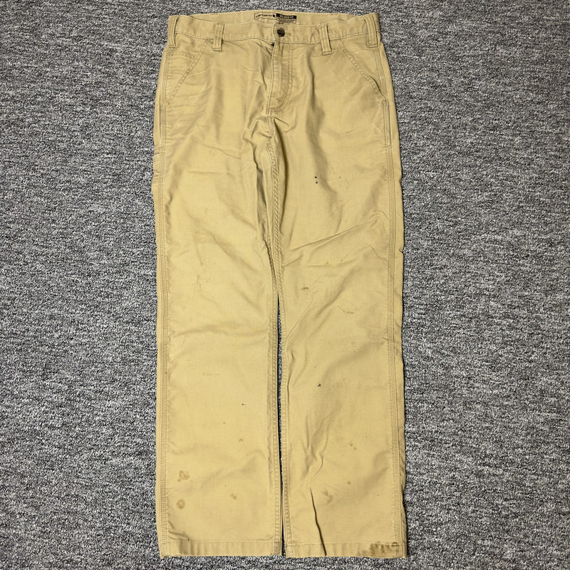 Carhartt Relaxed Fit Chore Pants Mens 33x32 Khaki Classic