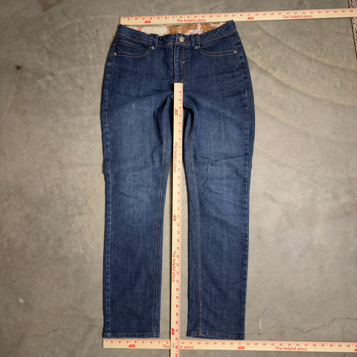 Daytrip Baggy Straight Jeans Womens 8 Blue