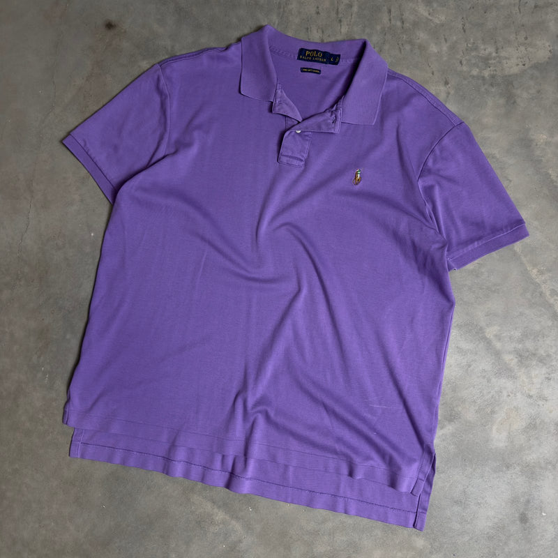 Polo Ralph Lauren Purple Polo Mens L Pima Cotton