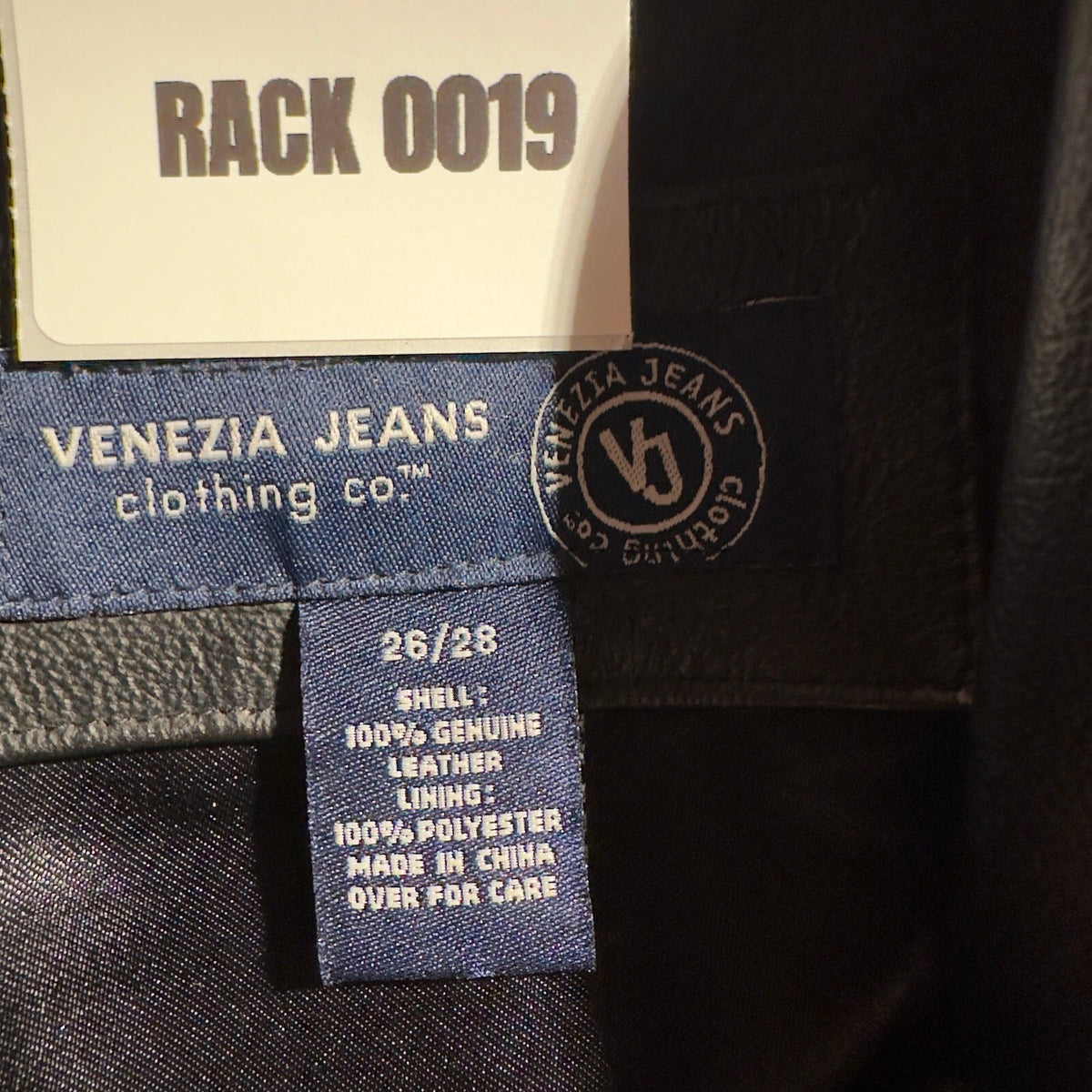 Vintage Venezia Jeans Leather Trench Coat Womens 26/28 Black Goth Matrix Y2K 90s