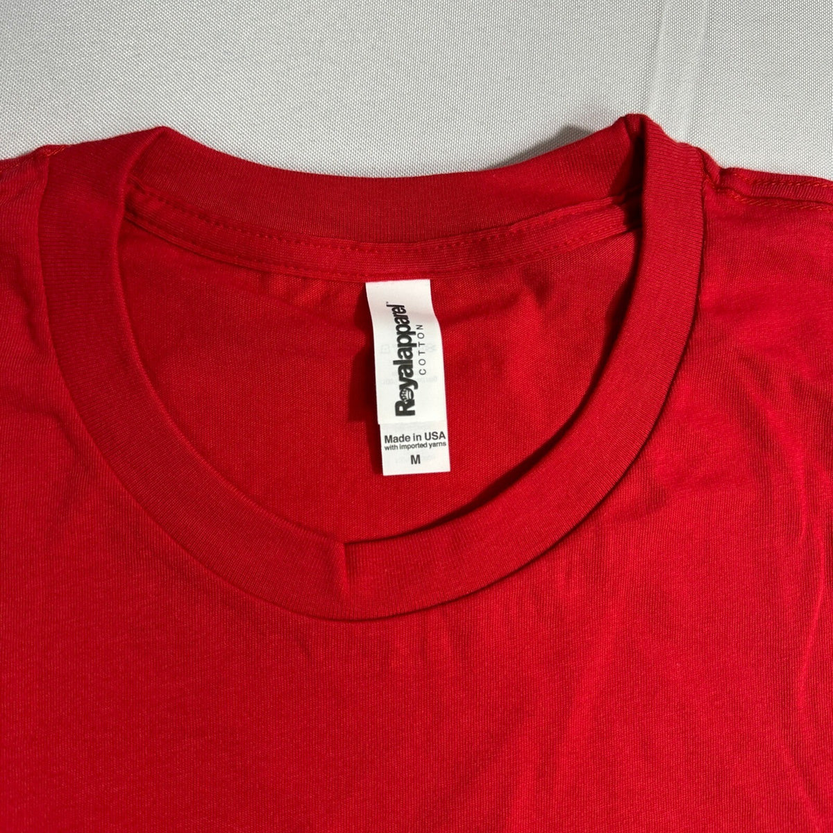 NWT Royal Apparel Men's M Red Short Sleeve T-Shirt Crew Neck