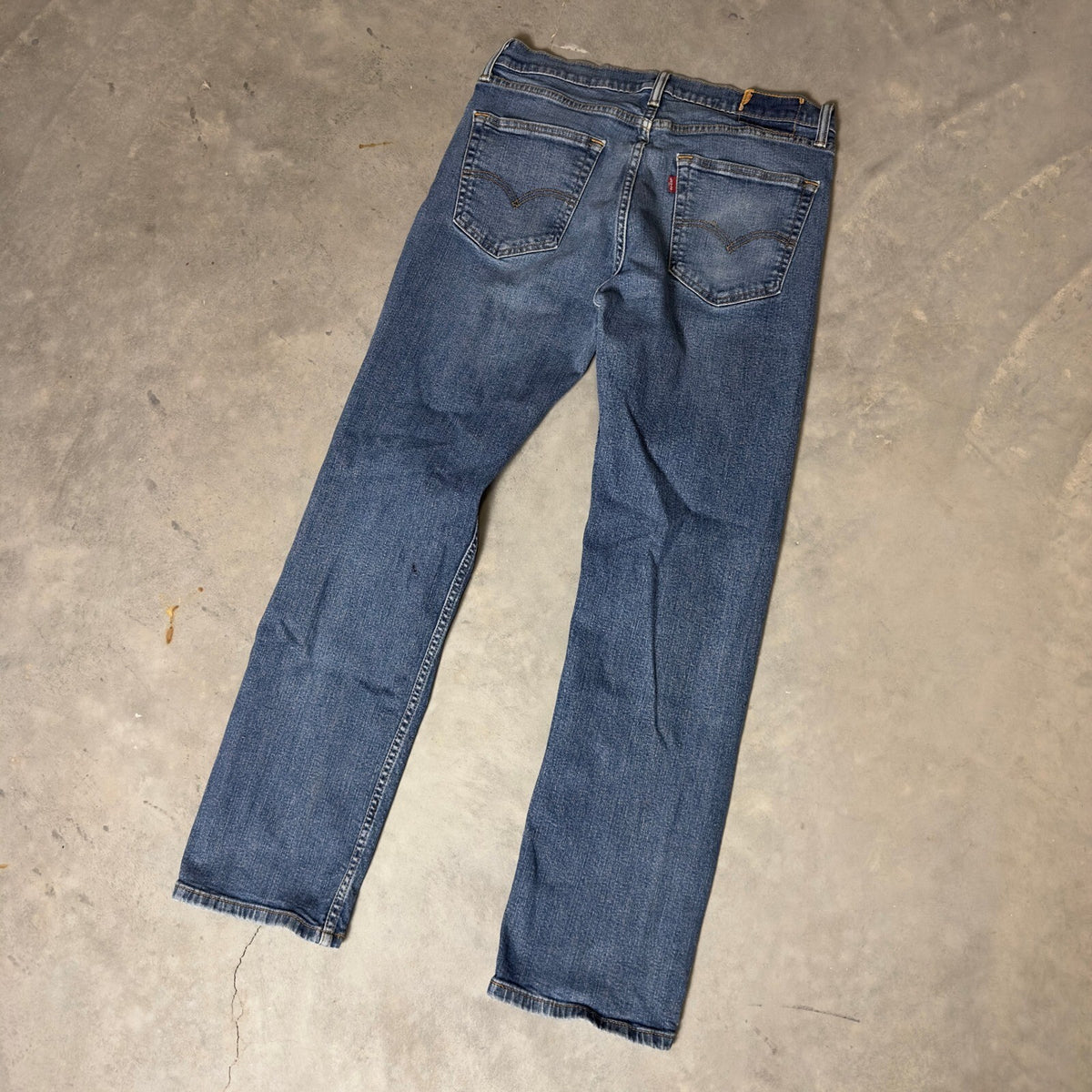 Levi's Straight Leg Jeans Mens 35x32 Blue Baggy