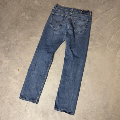 Levi's Straight Leg Jeans Mens 35x32 Blue Baggy