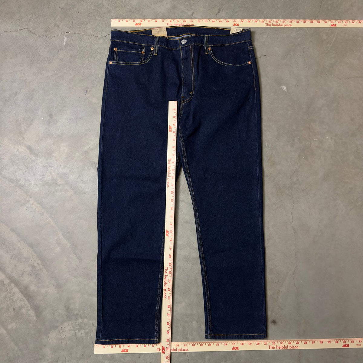 NWT Levi's 502 Taper Mens Stretch Jeans W38 L30 Dark