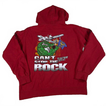 Air Force 320th TRS Hoodie Mens M Red Gator Plane Graphic