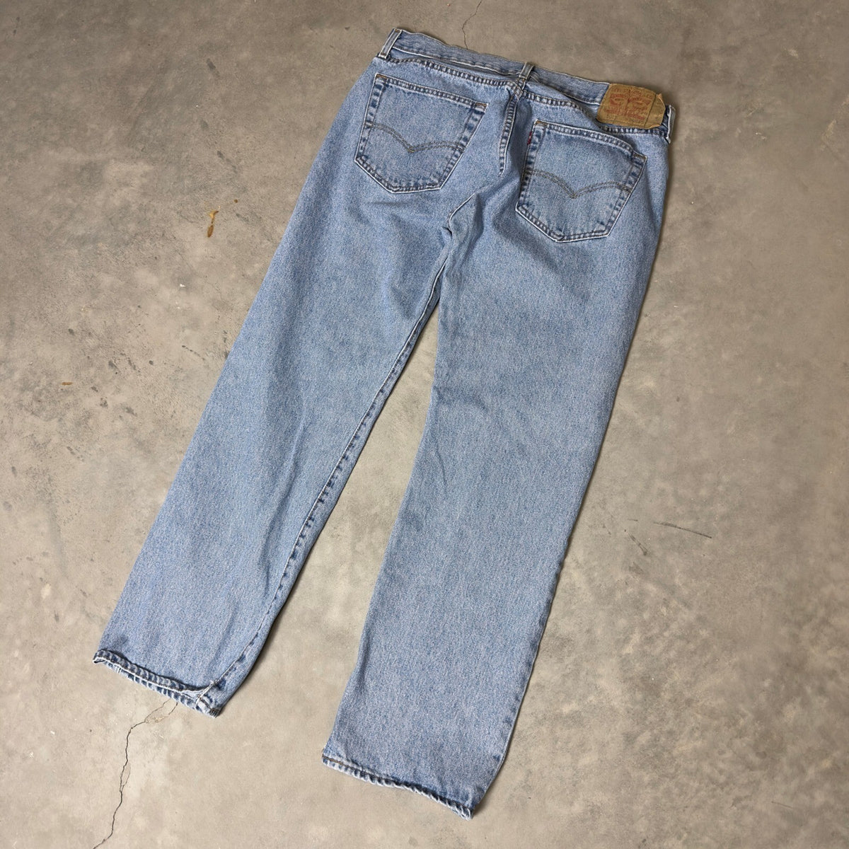 Levi's 501 Original Fit Jeans Mens 36x30 Light Blue