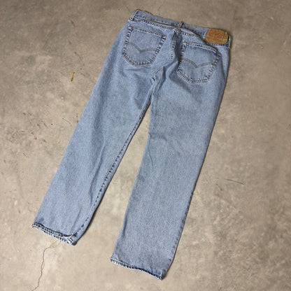 Levi's 501 Original Fit Jeans Mens 36x30 Light Blue