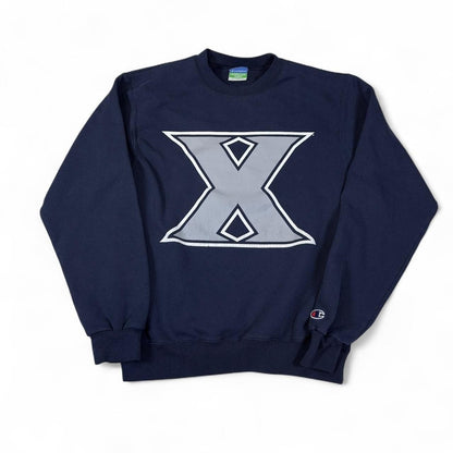 Vintage Y2K Champion Xavier Sweatshirt Men S Navy Collegiate