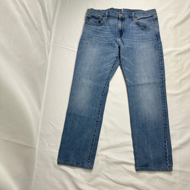 7 For All Mankind The Straight Jeans 36x30 Light Wash
