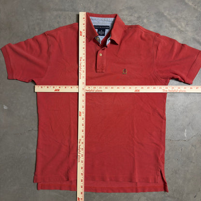 Tommy Hilfiger Polo Shirt Mens M Red Cotton