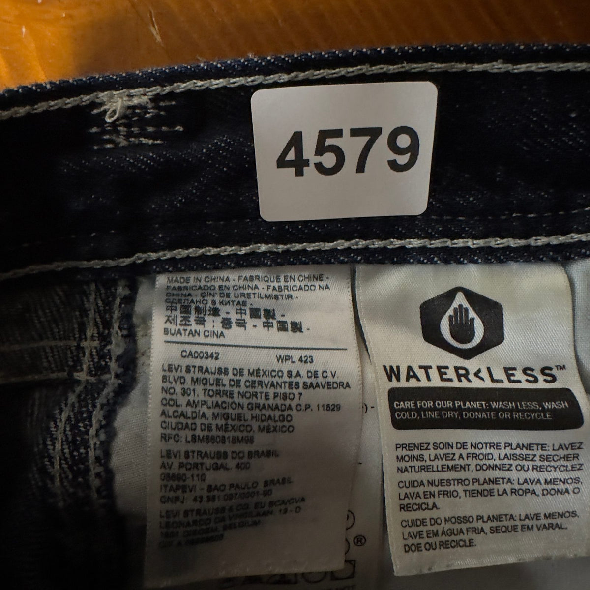 Levi's Red Jeans W25 L30 Dark Wash Straight Baggy Grunge