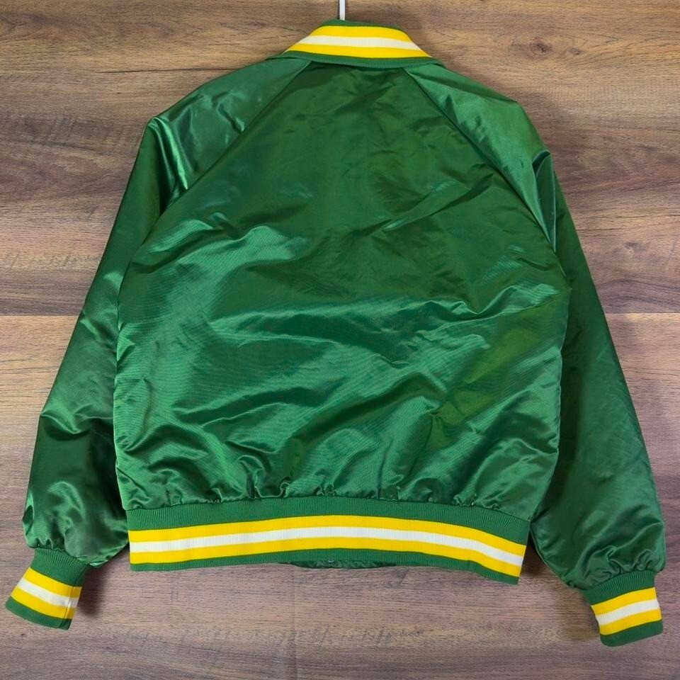 Vintage Starter Minnesota North Stars Satin Jacket Mens M