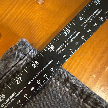 Levi's 501 Original Fit Jeans Mens 34x28 Black Distressed