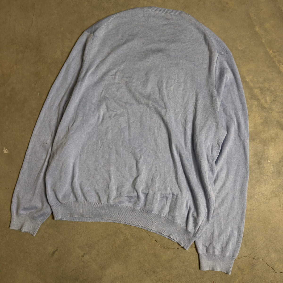 Polo Ralph Lauren Pima V Neck Sweater Mens XL Blue
