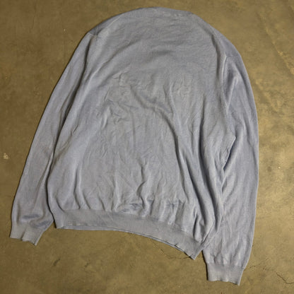 Polo Ralph Lauren Pima V Neck Sweater Mens XL Blue