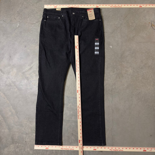 NWT Levi's 511 Slim Jeans Mens 36x30 Black Stretch
