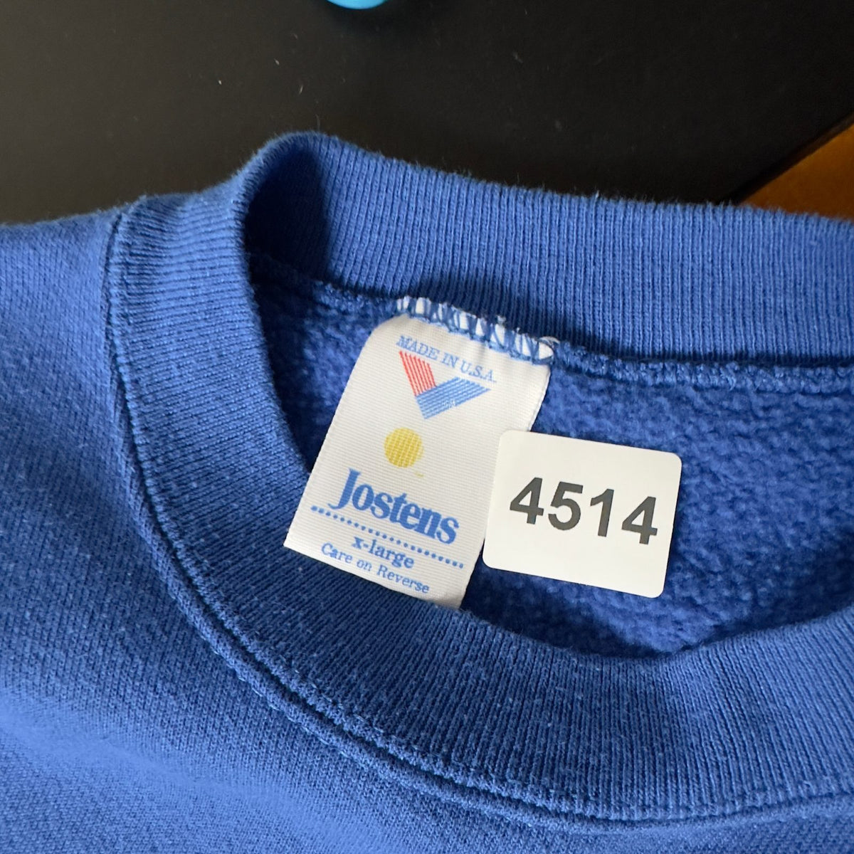 Vintage 1992 EMT Jostens Crewneck Sweatshirt XL Blue