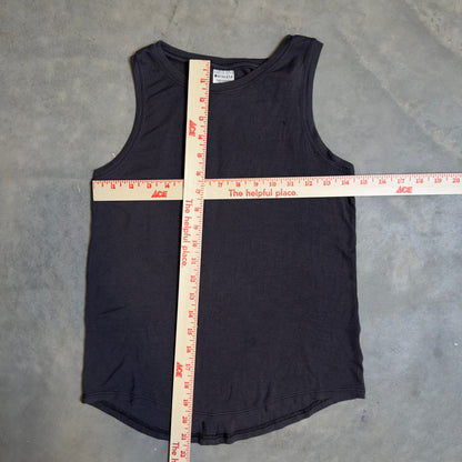 Athleta Ribbed Back Cutout Tank Top Womens XXS Gray Casual